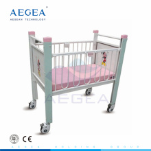 AG-CB004 bewegliche Pulverbeschichtung Stahl Erwachsene Kinder Erholung Schlaf Bett Plattform Möbel medizinische pädiatrische Krankenhaus Babybett